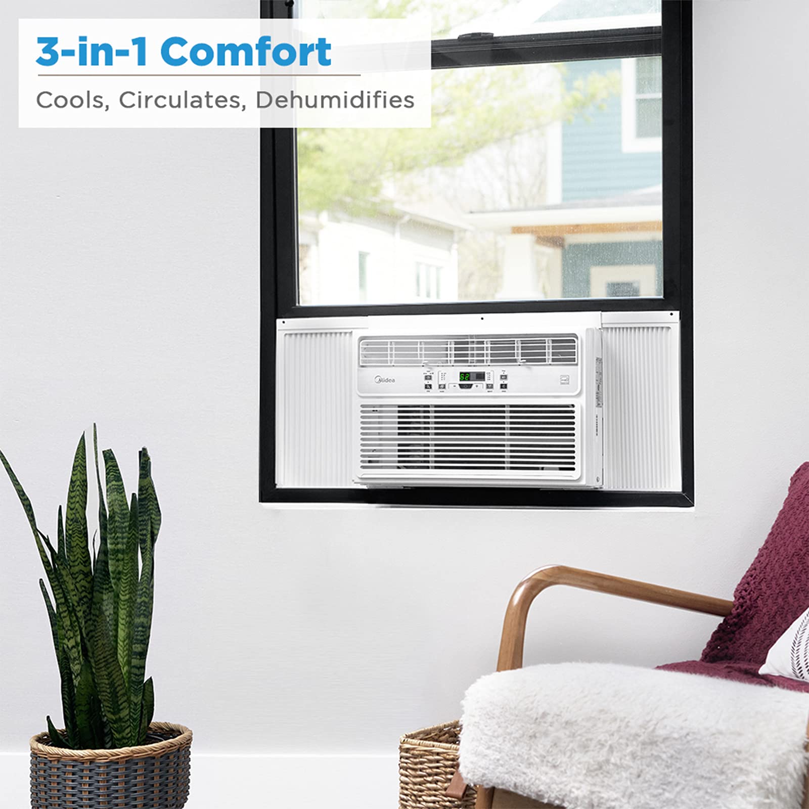 Foto 3 pulgar | Aire Acondicionado De Ventana Midea Easycool 8,000 Btu 350m² - Venta Internacional.
