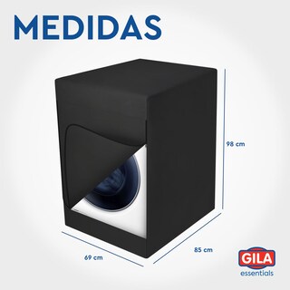 Foto 5 | Funda para Lavadora Gila Carga Frontal color Negro