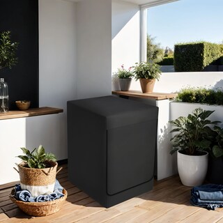 Foto 6 | Funda para Lavadora Gila Carga Frontal color Negro