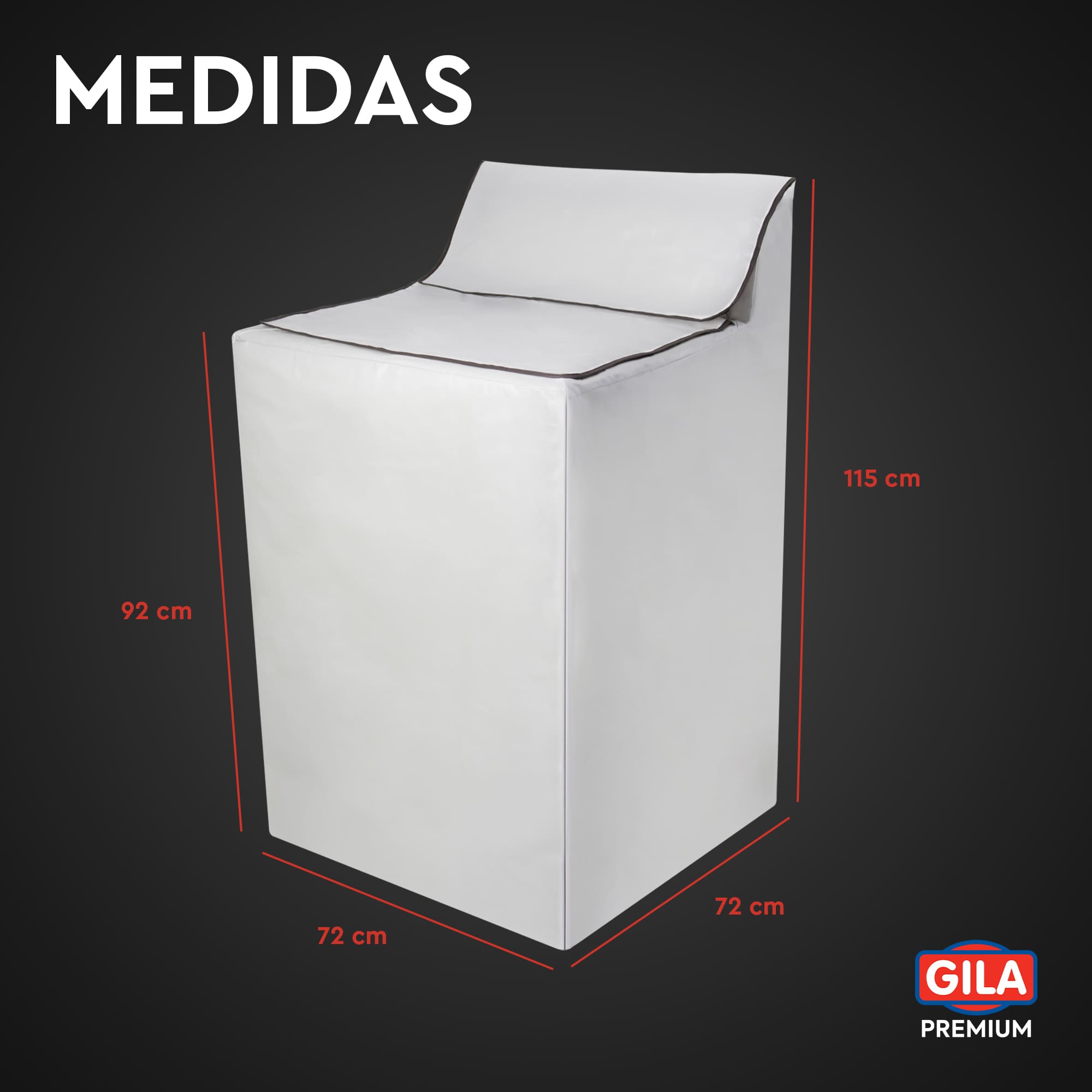 Foto 8 pulgar | Funda Protectora Gila para Lavadora Impermeable color Plata