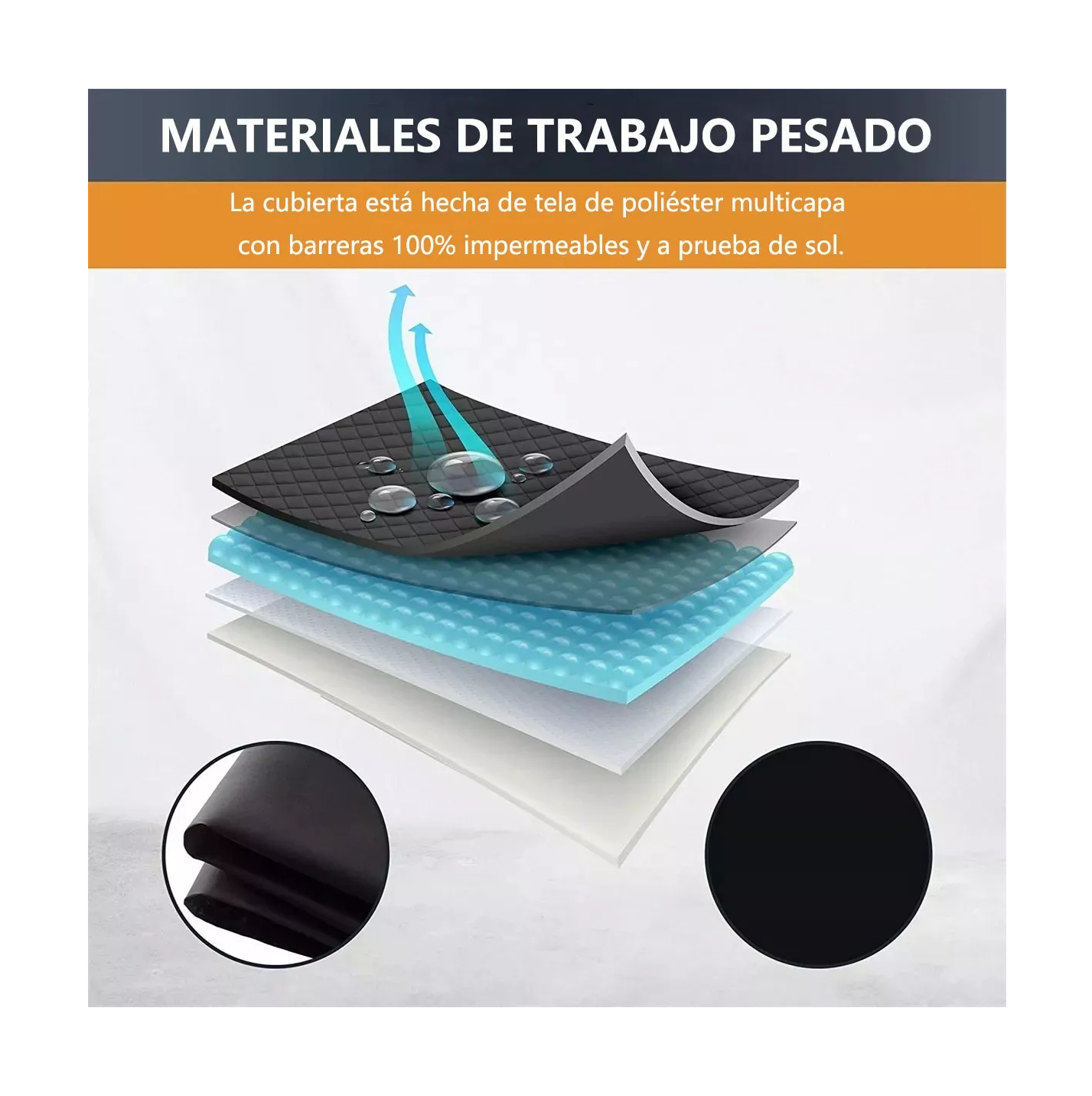 Foto 4 pulgar | Funda de Protección Solar Impermeable para Lavadora Negro