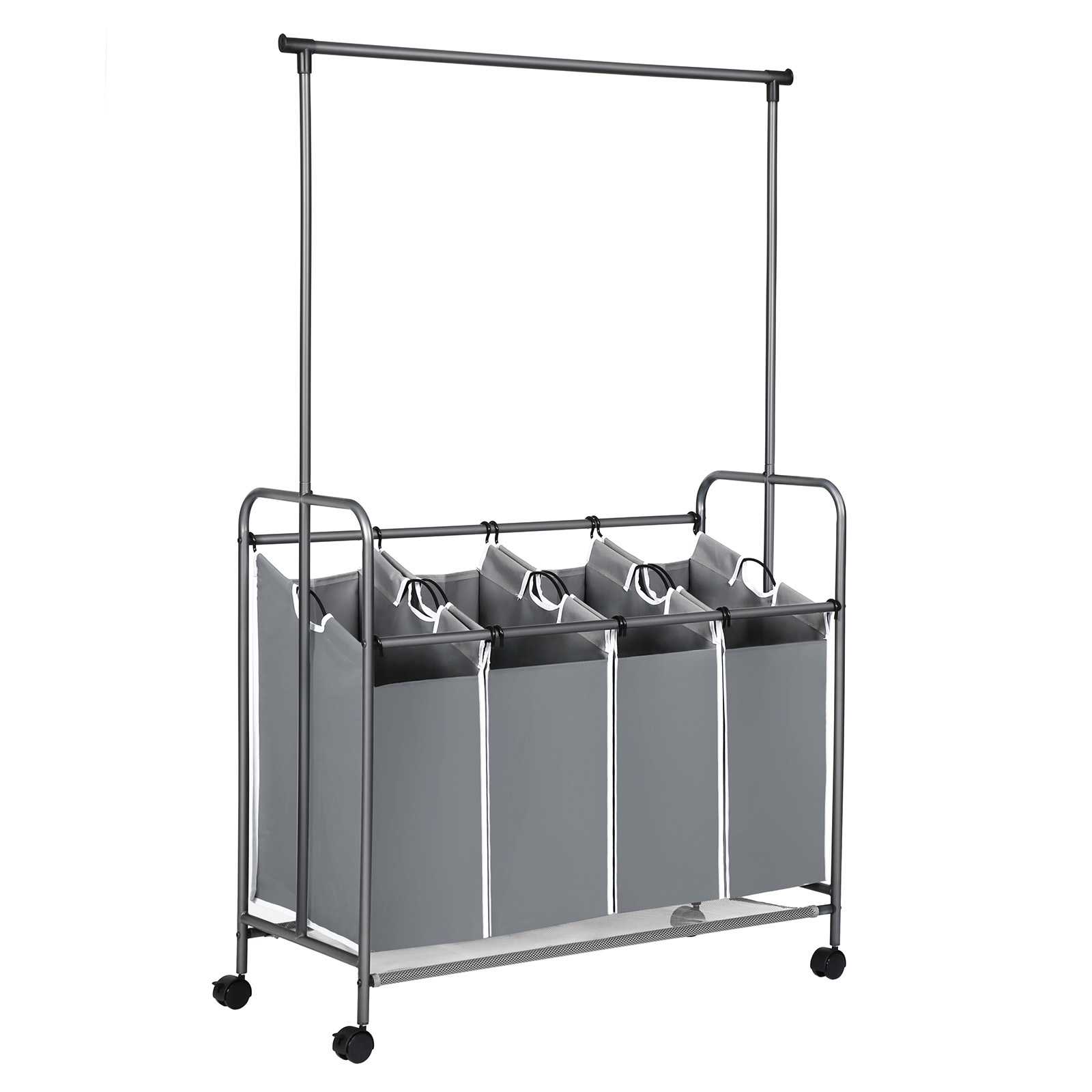 Carrito Clasificador de Ropa Songmics de 4 Secciones