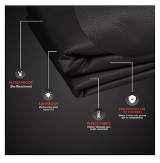 Foto 5 | Funda De Lavadora Impermeable Y Resistente A Rayos Uv Negro