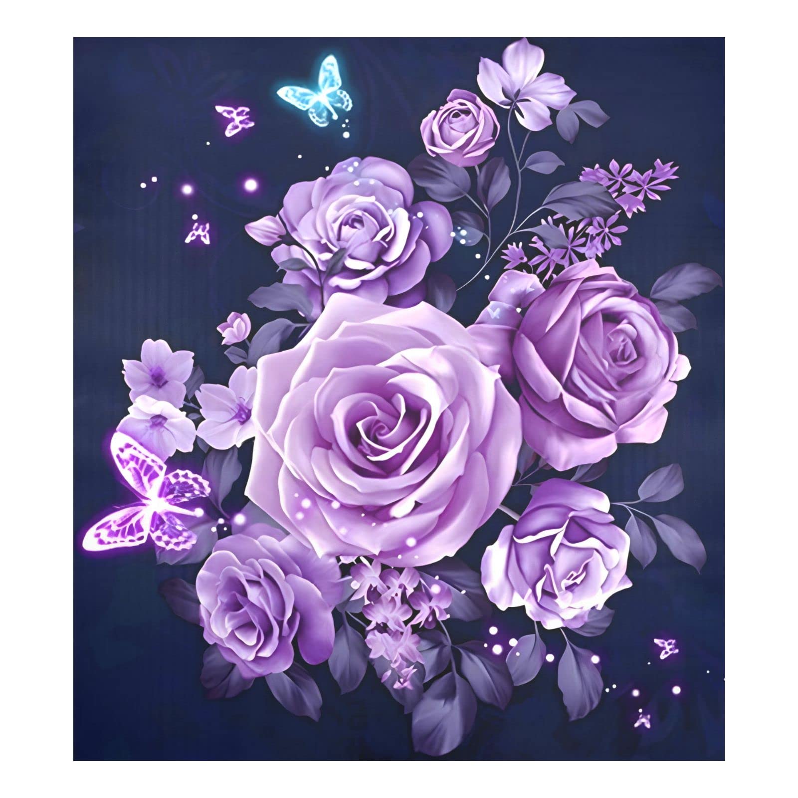 Foto 2 pulgar | Funda Magnética Para Lavavajillas Naanle Con Forma De Rosa Morada, 60 X 66 Cm - Venta Internacional.