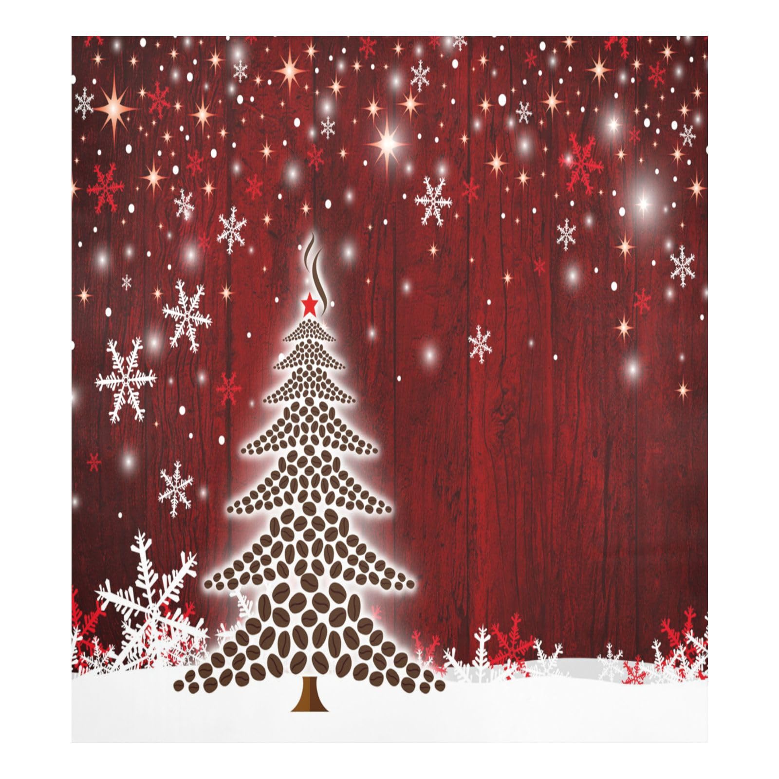 Foto 6 pulgar | Funda Magnética Para Lavavajillas Bolaz, Diseño De Árbol De Navidad, Pvc Rojo, 58 X 66 Cm - Venta Internacional.