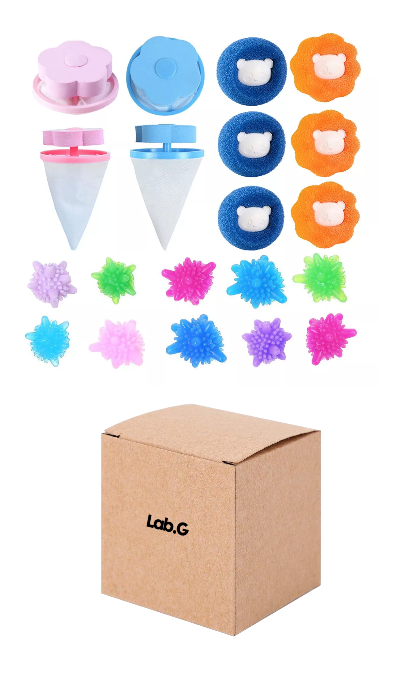 Filtro Pelo Reutilizable Para Lavadora Bolas Secadora 20 Pcs