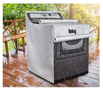 Foto 4 | Funda De Lavadora Impermeable Y Resistente A Rayos Uv, Belug Gris