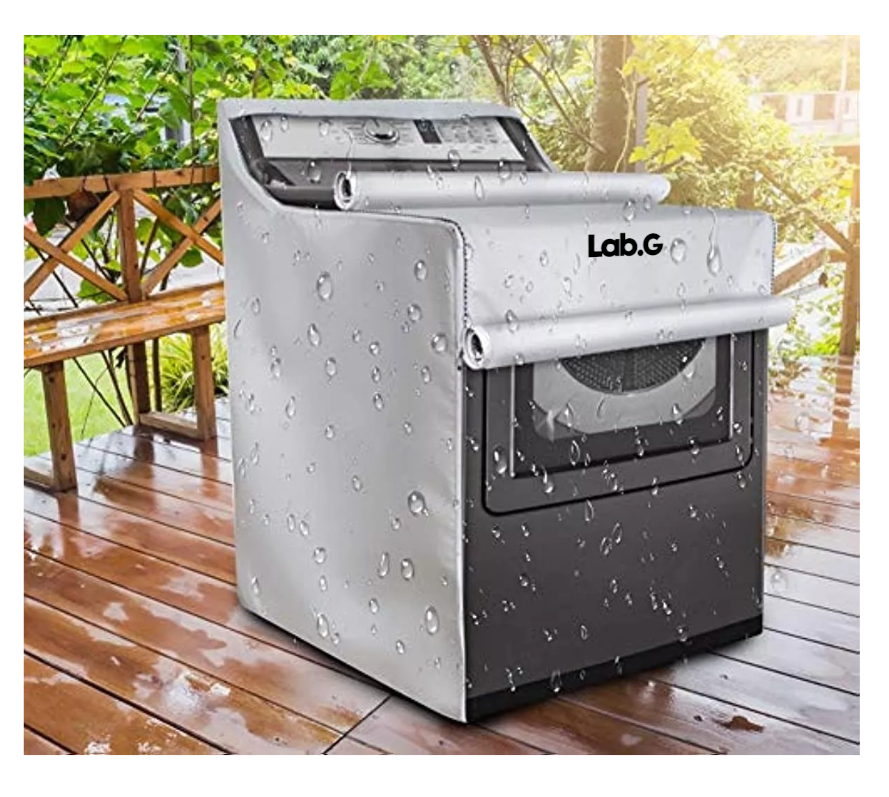 Foto 5 | Funda De Lavadora Lab.g Impermeable Y Resistente A Rayos Uv Gris