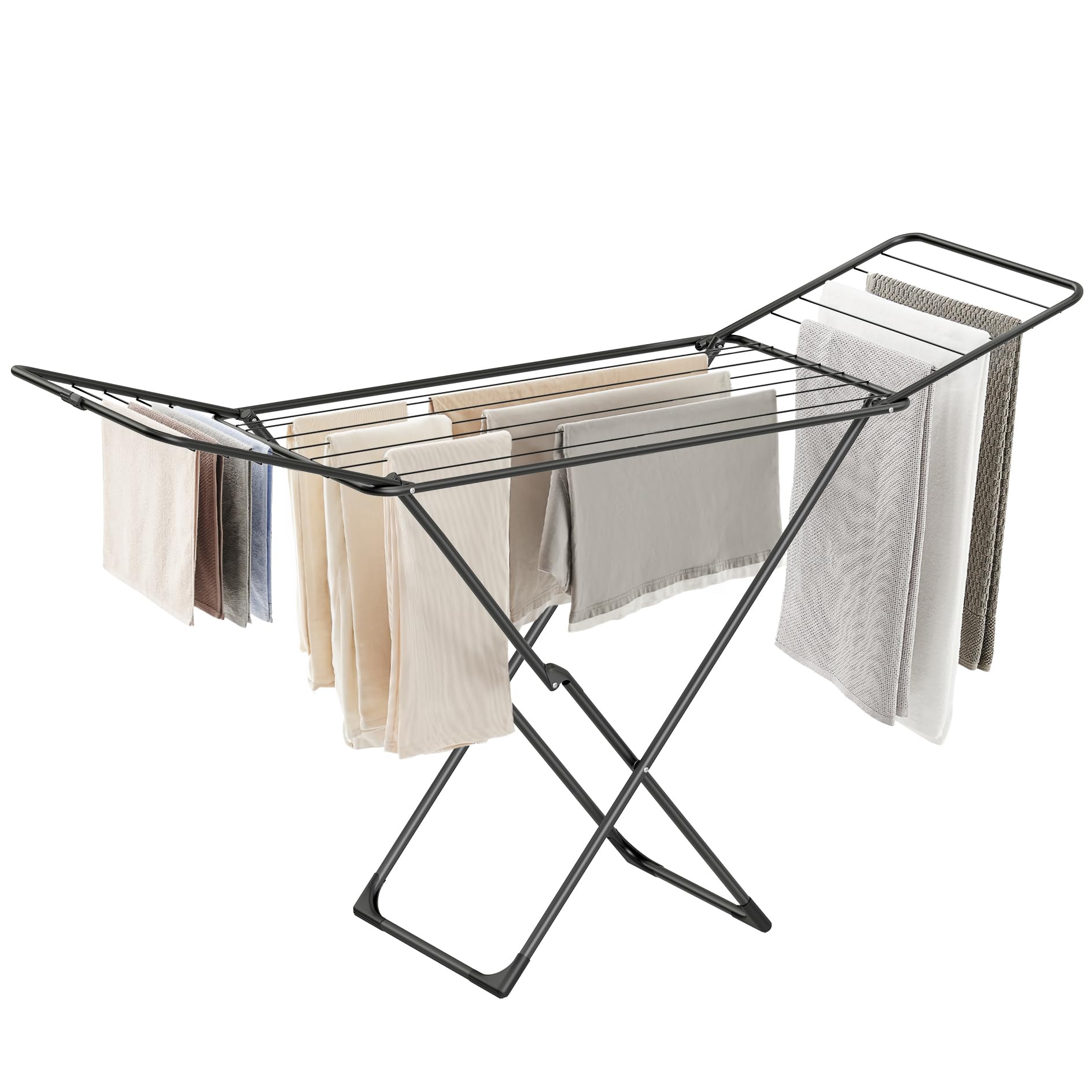 Foto 1 | Tendedero De Ropa Songmics Plegable De Metal Negro Ullr540b01 - Venta Internacional.