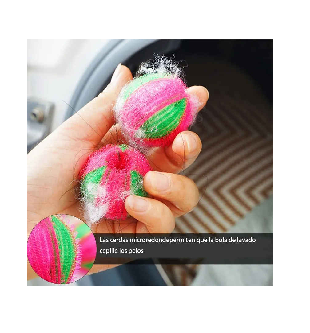 Foto 2 | Pelota Quita Pelusa Reutilizable para Lavadora 18 Piezas