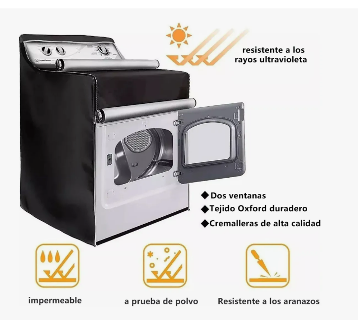 Foto 3 | Impermeable Y Resistente A Rayos Uv Funda Para Lavadora