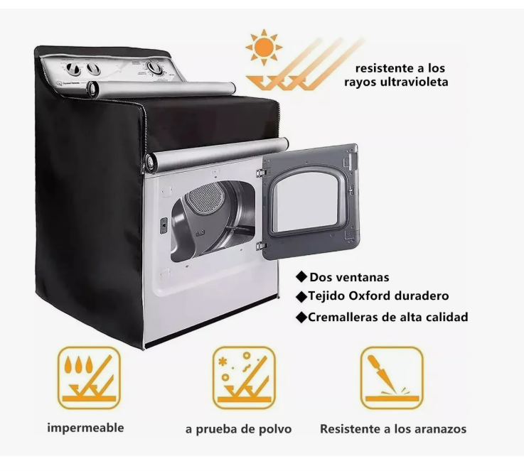 Foto 3 | Impermeable Y Resistente A Rayos Uv Funda Para Lavadora