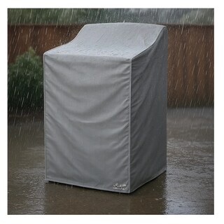 Foto 3 | Cubre Lavadora O Secadora De Vinil Impermeable Quita Pon Lab.g Gris
