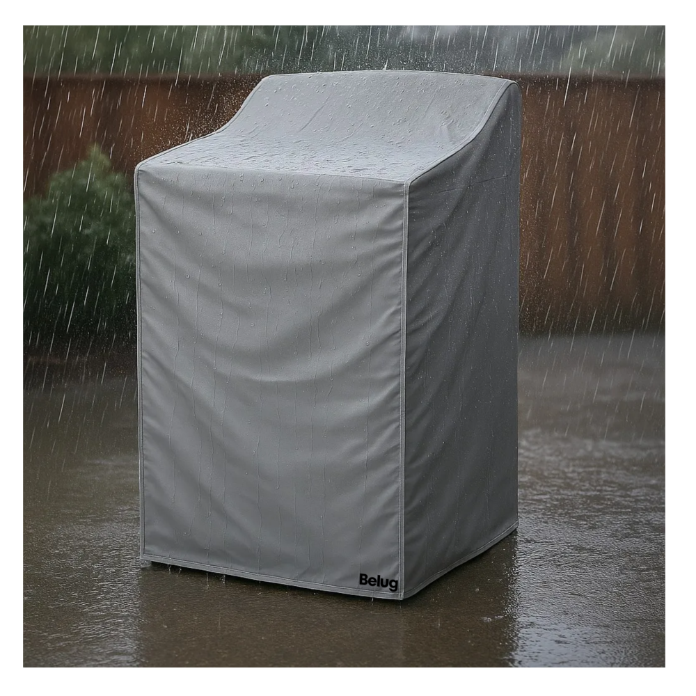 Foto 4 pulgar | Cubre Lavadora O Secadora De Vinil Impermeable Quita Pon Belug  Gris