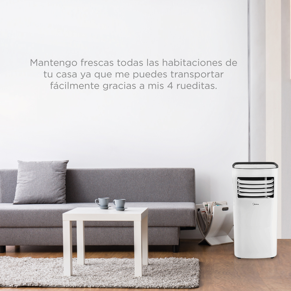 Foto 4 pulgar | Aire Acondicionado Portátil Midea 1 Ton Frío 115v color Blanco