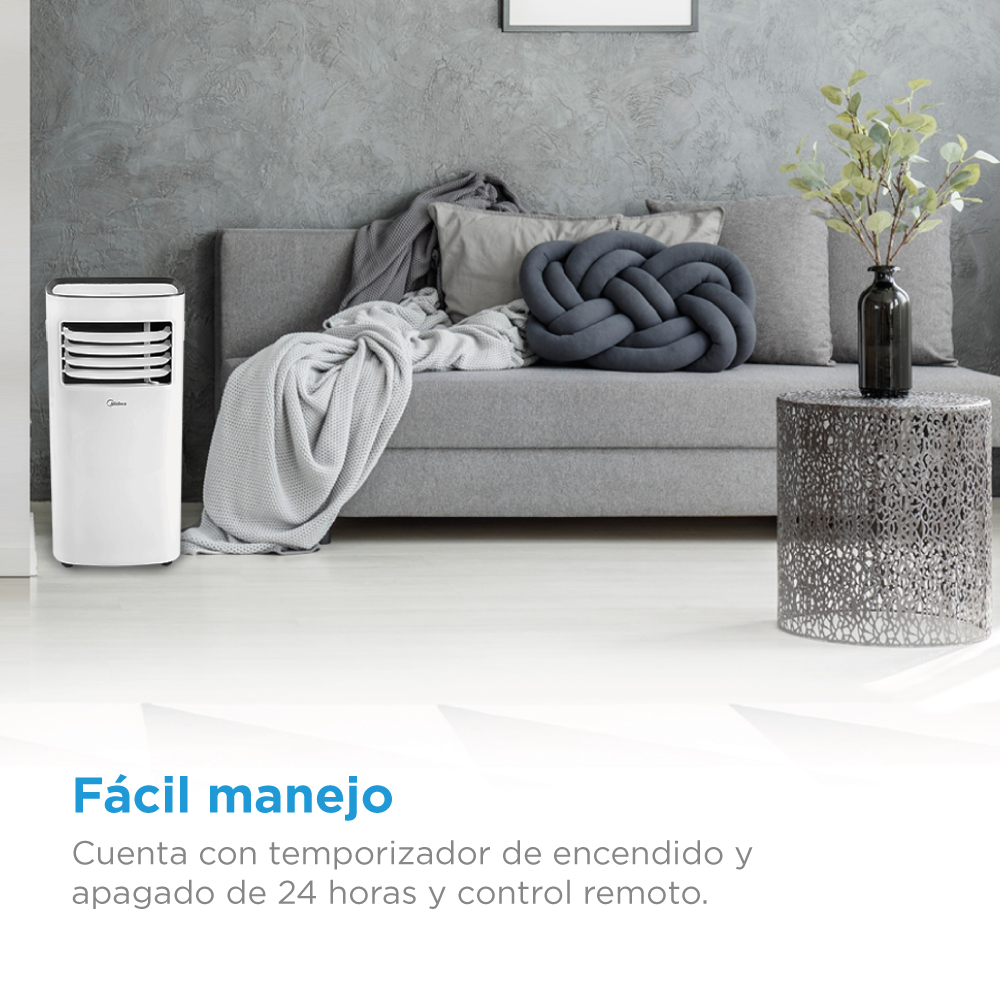 Foto 6 pulgar | Aire Acondicionado Portátil Midea 1 Ton Frío 115v color Blanco