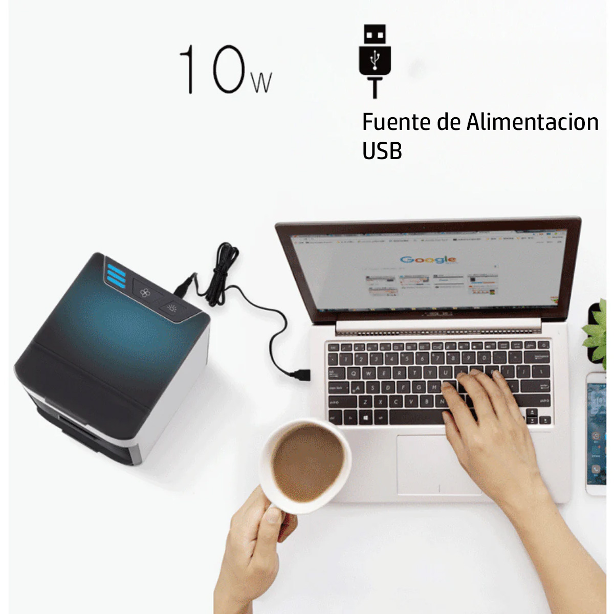 Foto 5 pulgar | Mini Aire Acondicionado Dosyu Portátil Enfriador y Humificador