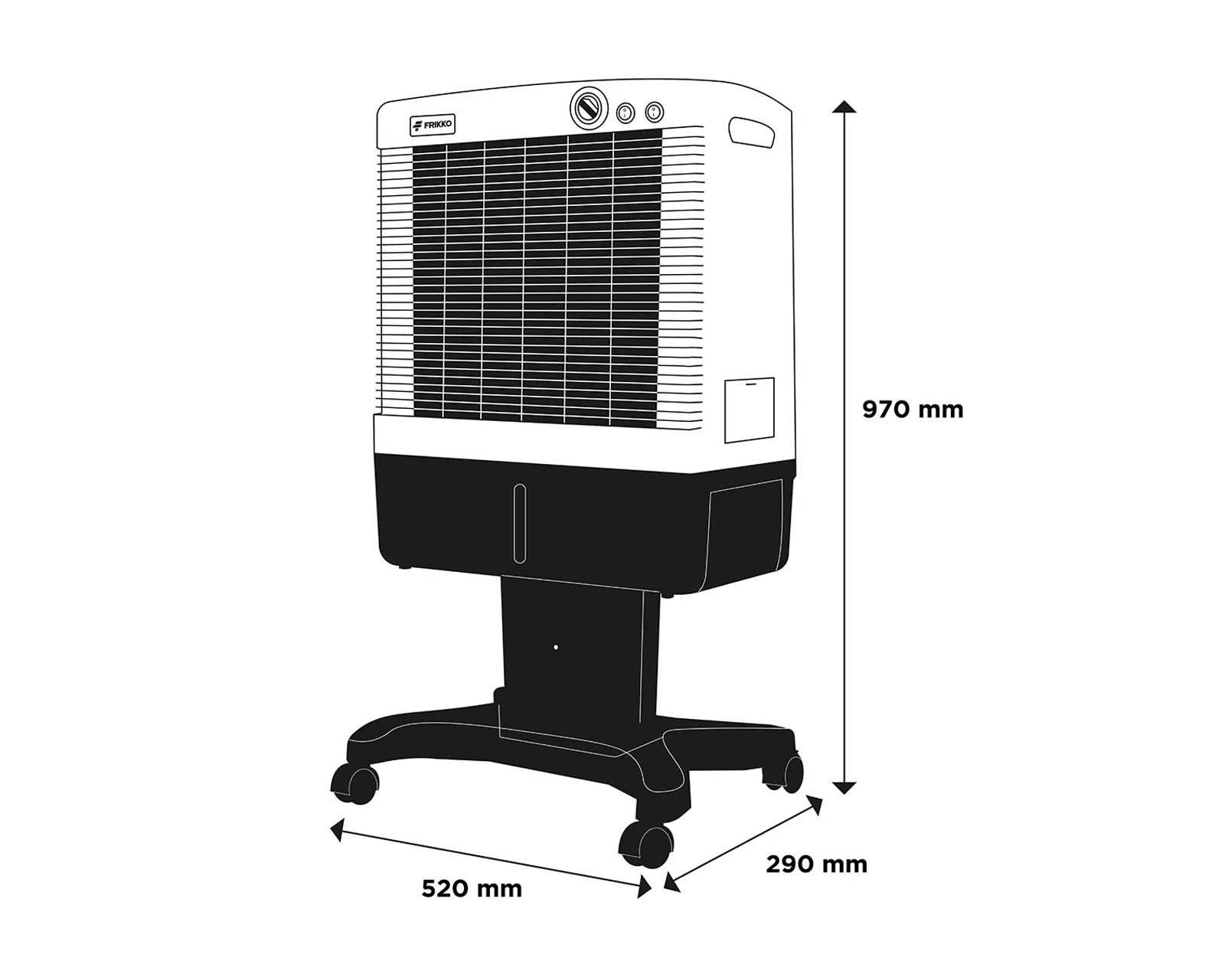 Foto 5 | Enfriador Evaporativo Portátil Frikko F1500p-cm