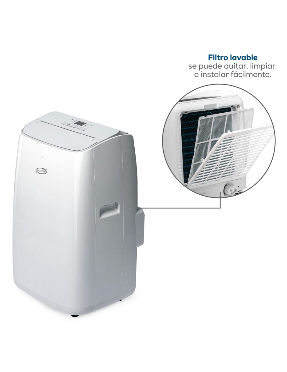 Foto 5 pulgar | Aire Portatil Evans Dual 1 Ton 115 V Seer 12 Frio/calor