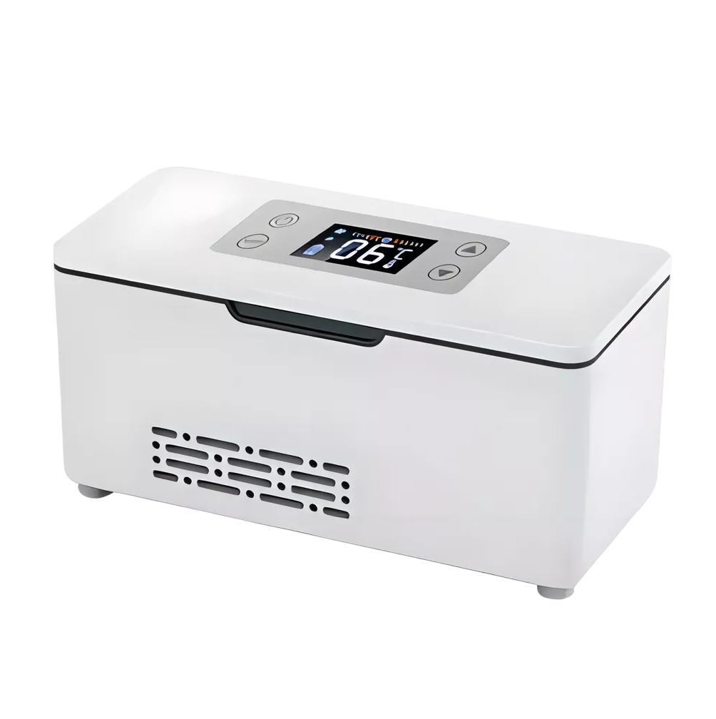 Foto 2 pulgar | Enfriador De Insulina Portátil Refrigerador Con Pantalla 8h Blanco
