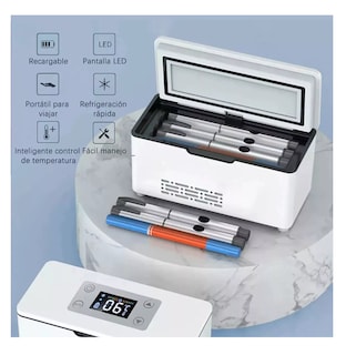 Foto 4 | Enfriador De Insulina Portátil Refrigerador Con Pantalla 8h Blanco
