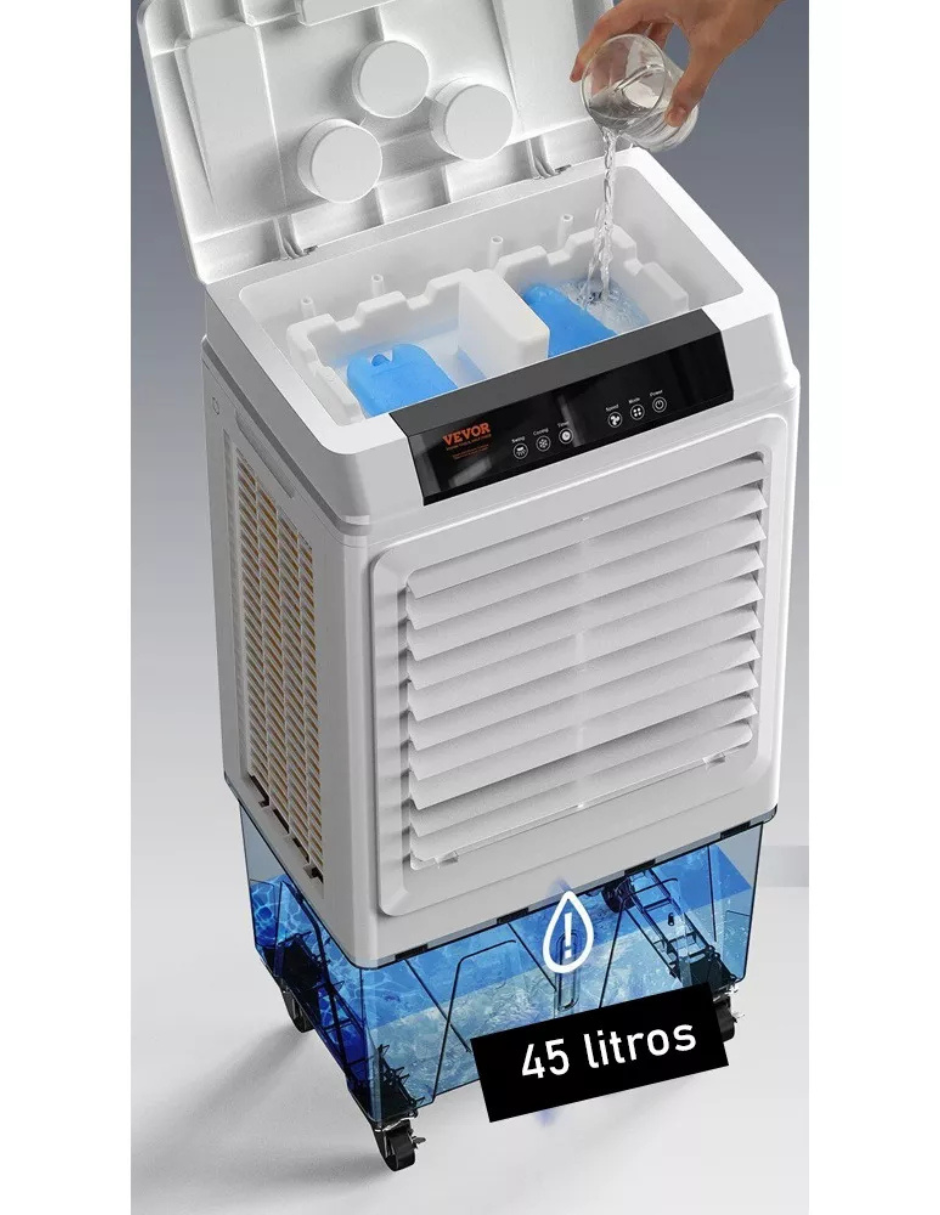 Foto 4 pulgar | Clima Portátil Enfriador De Aire Aerotec Jh-390y Gris (45lts)