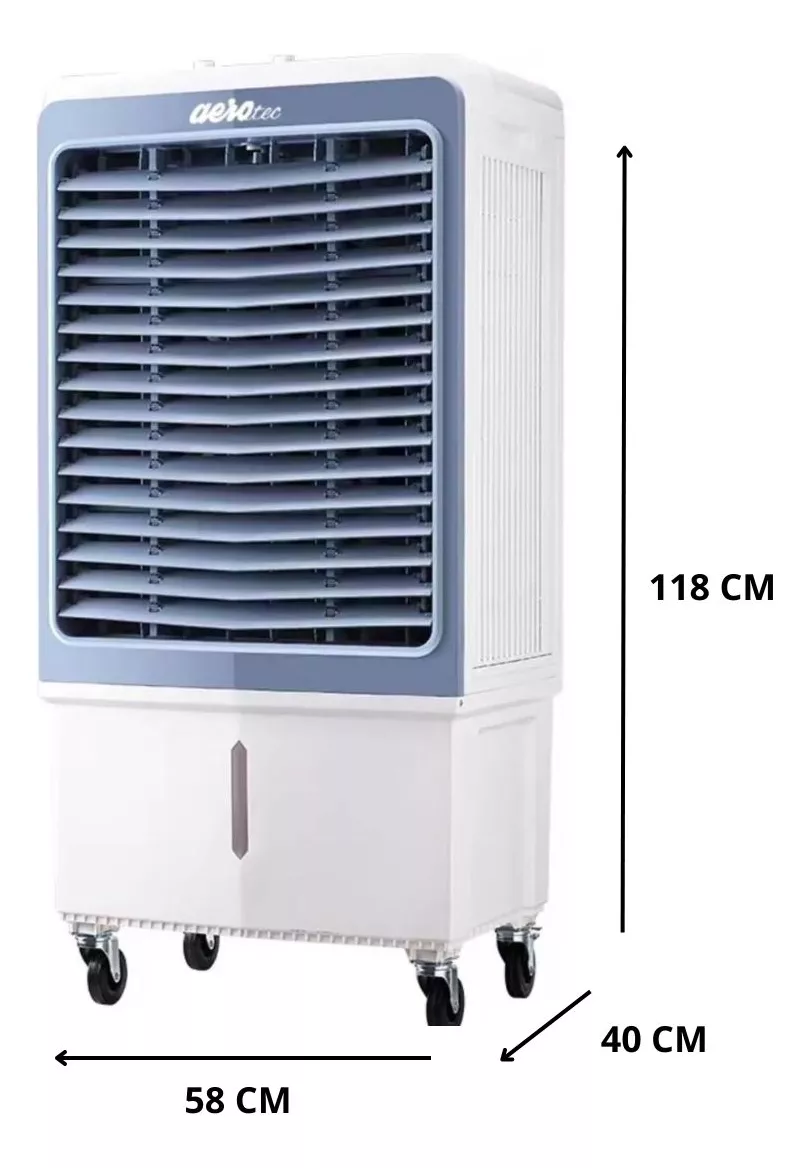 Foto 2 | Clima Portátil Enfriador De Aire Aerotec Jh-43j Gris (60lts)