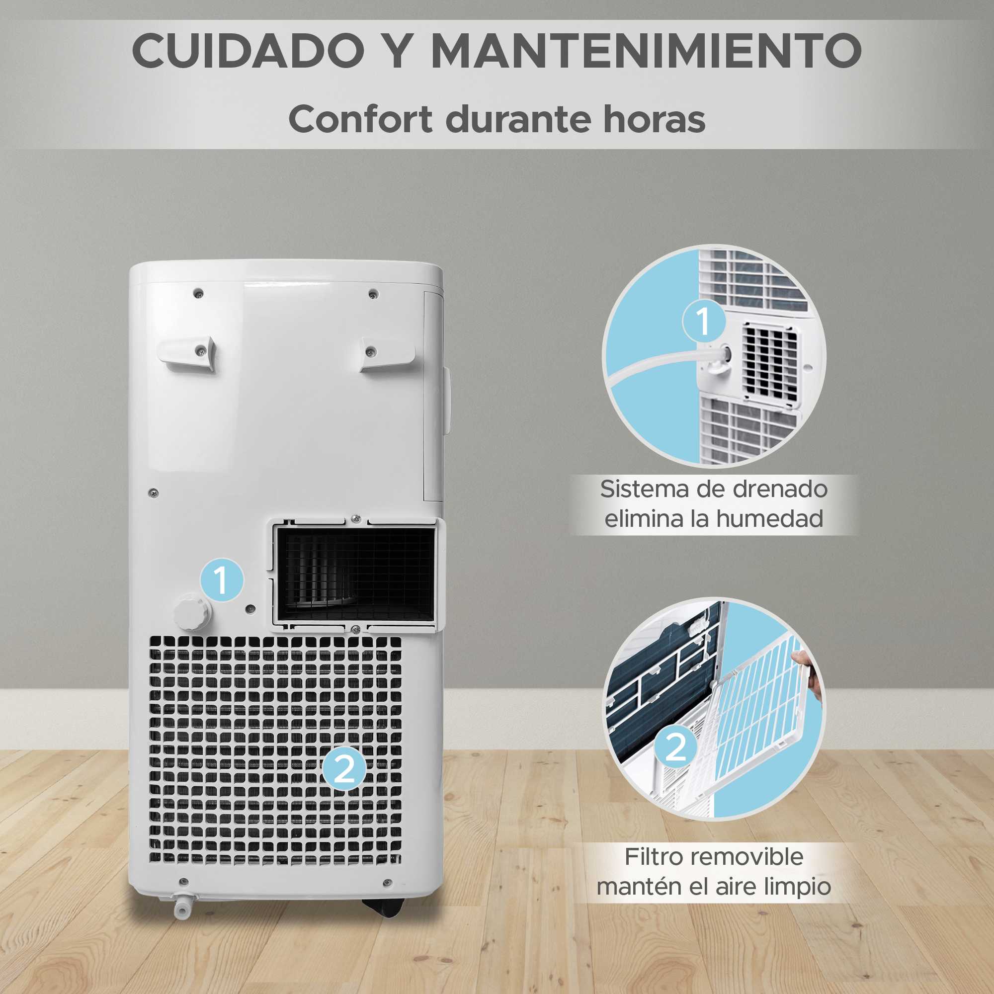 Foto 8 pulgar | Aire Acondicionado Portátil Sky Care - Enfría Deshumidifica Y Ventila Es Silencioso Ahorrador