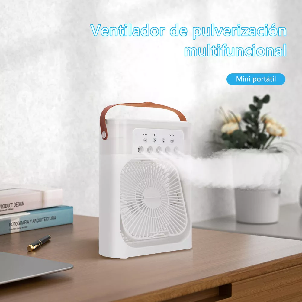 Foto 5 pulgar | Mini Ventilador Refrigeración Por Agua Aire Frío Humidificador Portátil Usb Con Luces