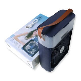 Foto 2 | Mini Ventilador Refrigeración Por Agua Aire Frío Humidificador Portátil Usb Con Luces