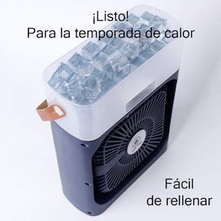 Foto 3 | Mini Ventilador Refrigeración Por Agua Aire Frío Humidificador Portátil Usb Con Luces