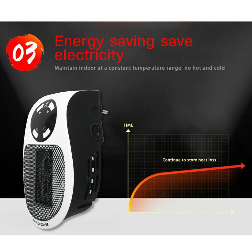 Foto 3 pulgar | Calentador De Aire Eléctrico, Miniestufa, 110-220 V, Enchufe De Pared - Venta Internacional.