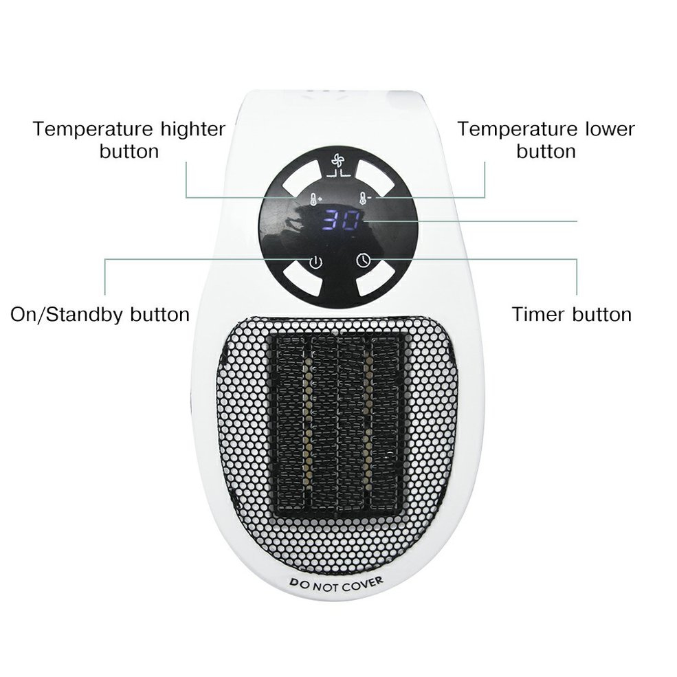 Foto 4 | Calentador De Aire Eléctrico, Miniestufa, 110-220 V, Enchufe De Pared - Venta Internacional.