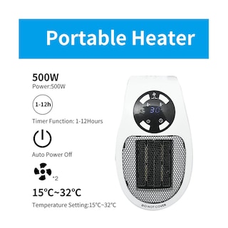 Foto 5 | Calentador De Aire Eléctrico, Miniestufa, 110-220 V, Enchufe De Pared - Venta Internacional.