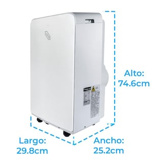Foto 5 | Aire Acondicionado Portátil Iusa 1 Ton 12000 Btu R32 Color Blanco