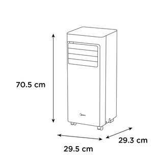 Foto 5 | Aire Acondicionado Portátil Midea Breeze Go 1 Ton Sólo Frío 127v