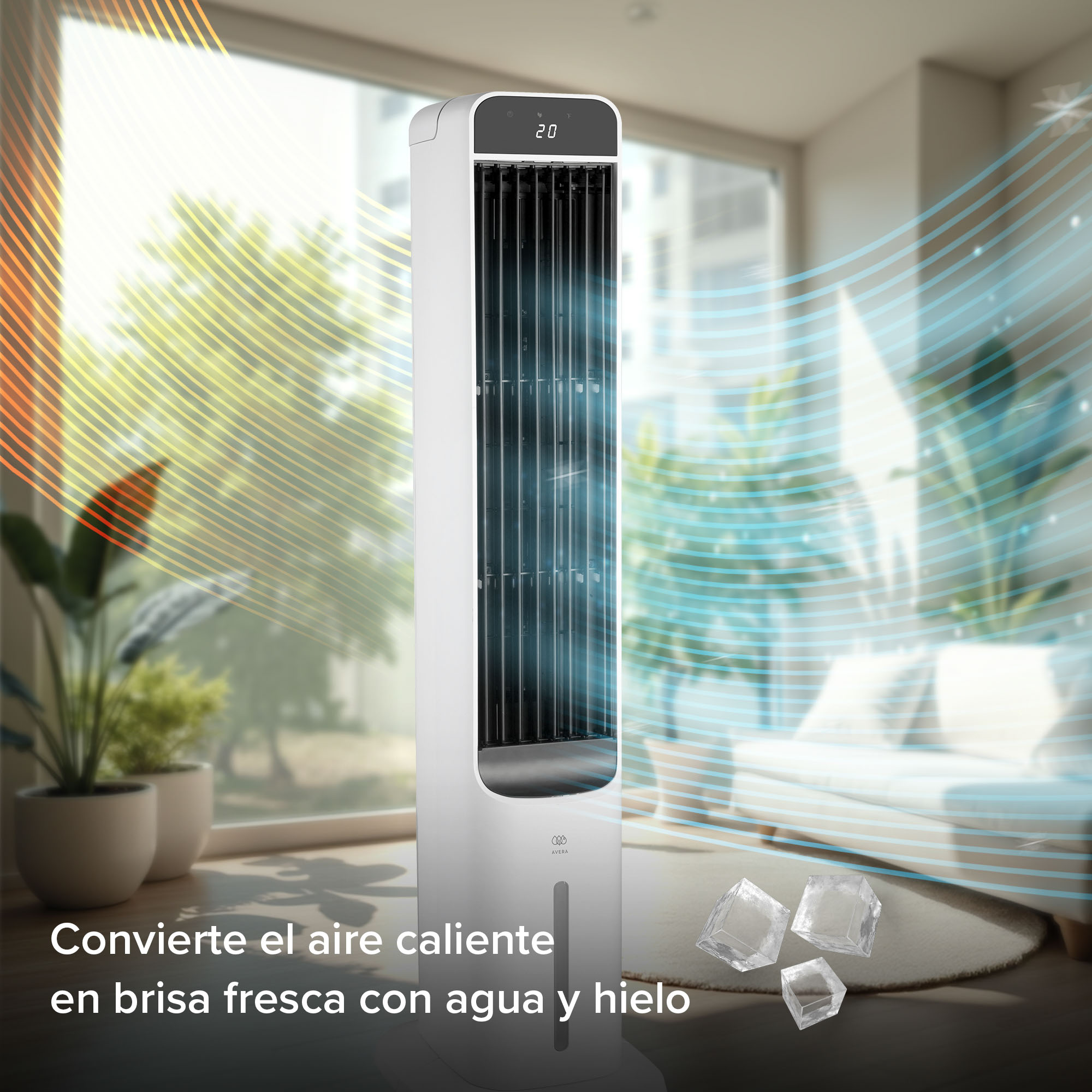 Foto 8 | Aire Acondicionado Portatil Y Ventilador De Torre Avera 5l 127v  Enfair5l