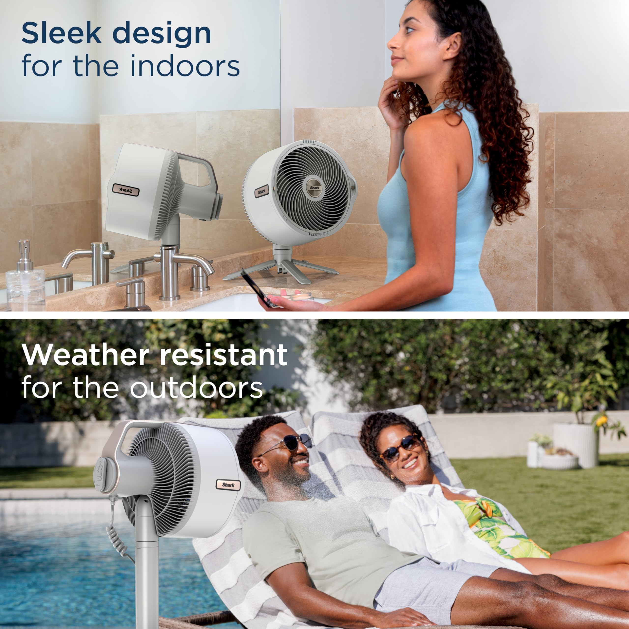 Foto 5 pulgar | Ventilador Mist Shark Flexbreeze Pro Para Interiores Y Exteriores Con Cable E Inalámbrico - Venta Internacional.