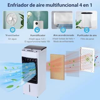 Foto 2 | Aire Acondicionado Portatil Dosyu Enfriador De Aire 4.5l Blanco 65w