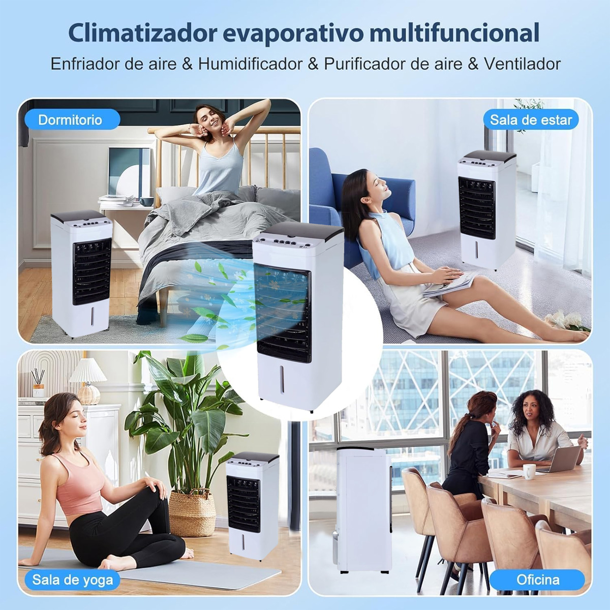 Foto 4 pulgar | Aire Acondicionado Portatil Dosyu Enfriador De Aire 4.5l Blanco 65w