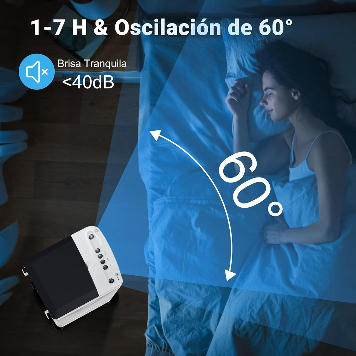 Foto 5 pulgar | Aire Acondicionado Portatil Dosyu Enfriador De Aire 4.5l Blanco 65w