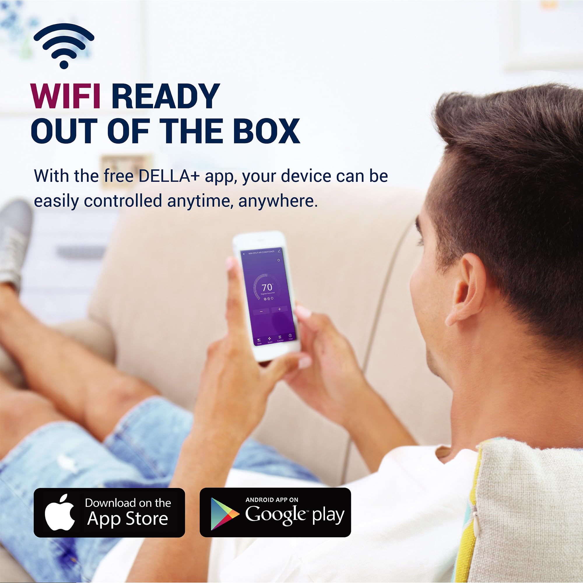 Foto 2 | Aire Acondicionado Della 8000 Btu Window Enfría 350 Pies Cuadrados Con Wifi - Venta Internacional.