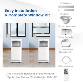 Foto 5 | Aire Acondicionado Portátil Costway 10000 Btu Para 350 M² Con Deshumidificador - Venta Internacional.