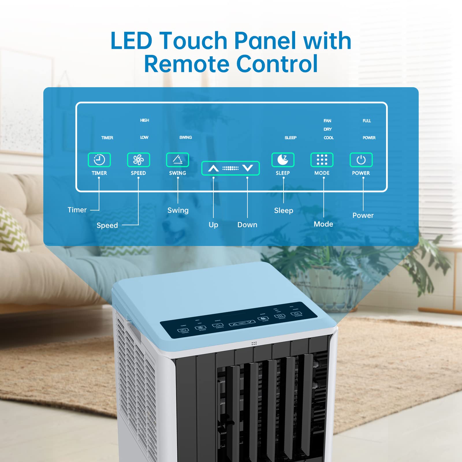 Foto 3 pulgar | Aire Acondicionado Portátil Gaomon 8000 Btu Para 32 M² Con Mando A Distancia - Venta Internacional.