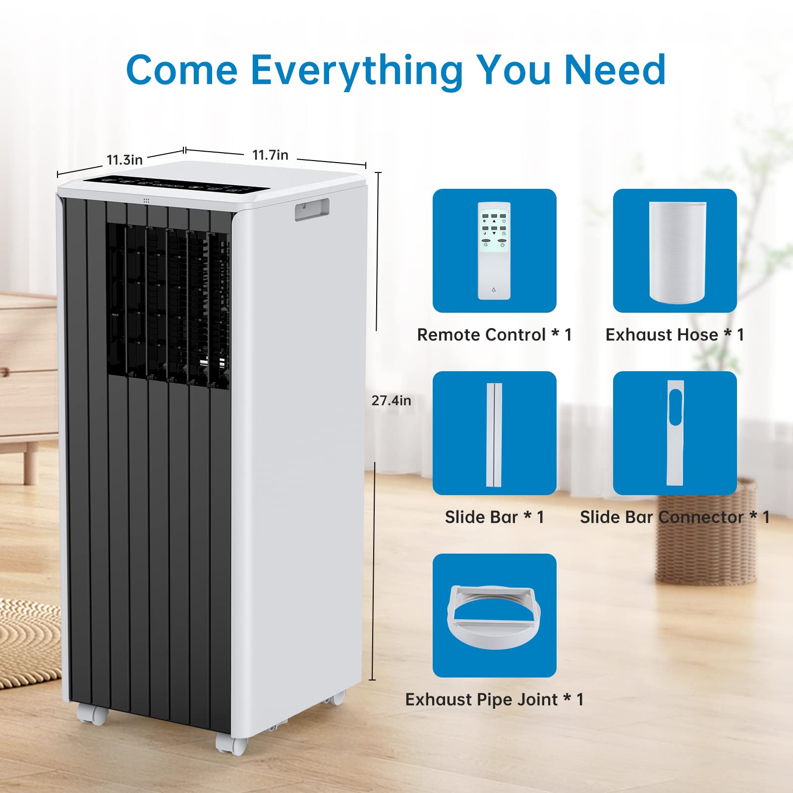 Foto 7 pulgar | Aire Acondicionado Portátil Gaomon 8000 Btu Para 32 M² Con Mando A Distancia - Venta Internacional.