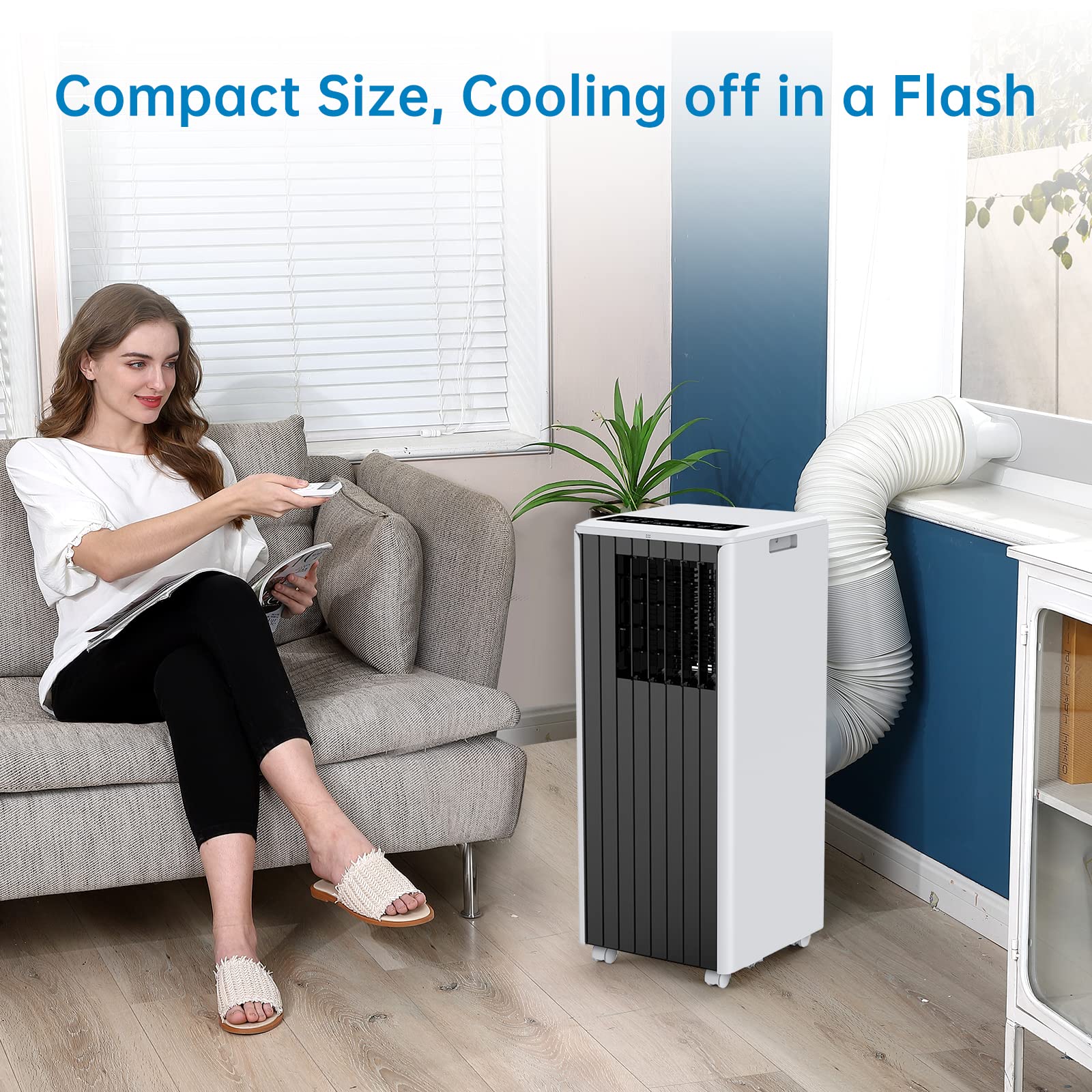 Foto 7 | Aire Acondicionado Portátil Gaomon 8000 Btu Para 32 M² Con Mando A Distancia - Venta Internacional.