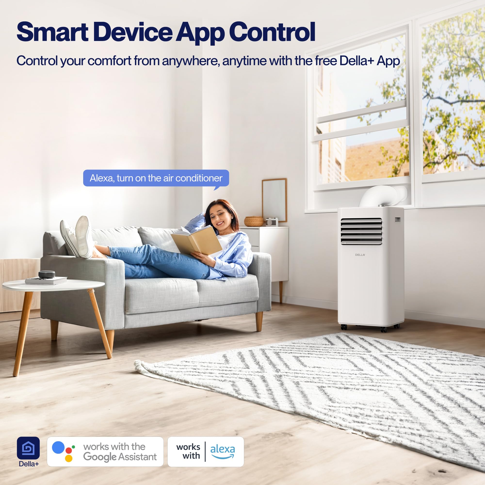 Foto 6 pulgar | Aire Acondicionado Portátil Della 10.000 Btu Para 42 M² Con Wifi - Venta Internacional.