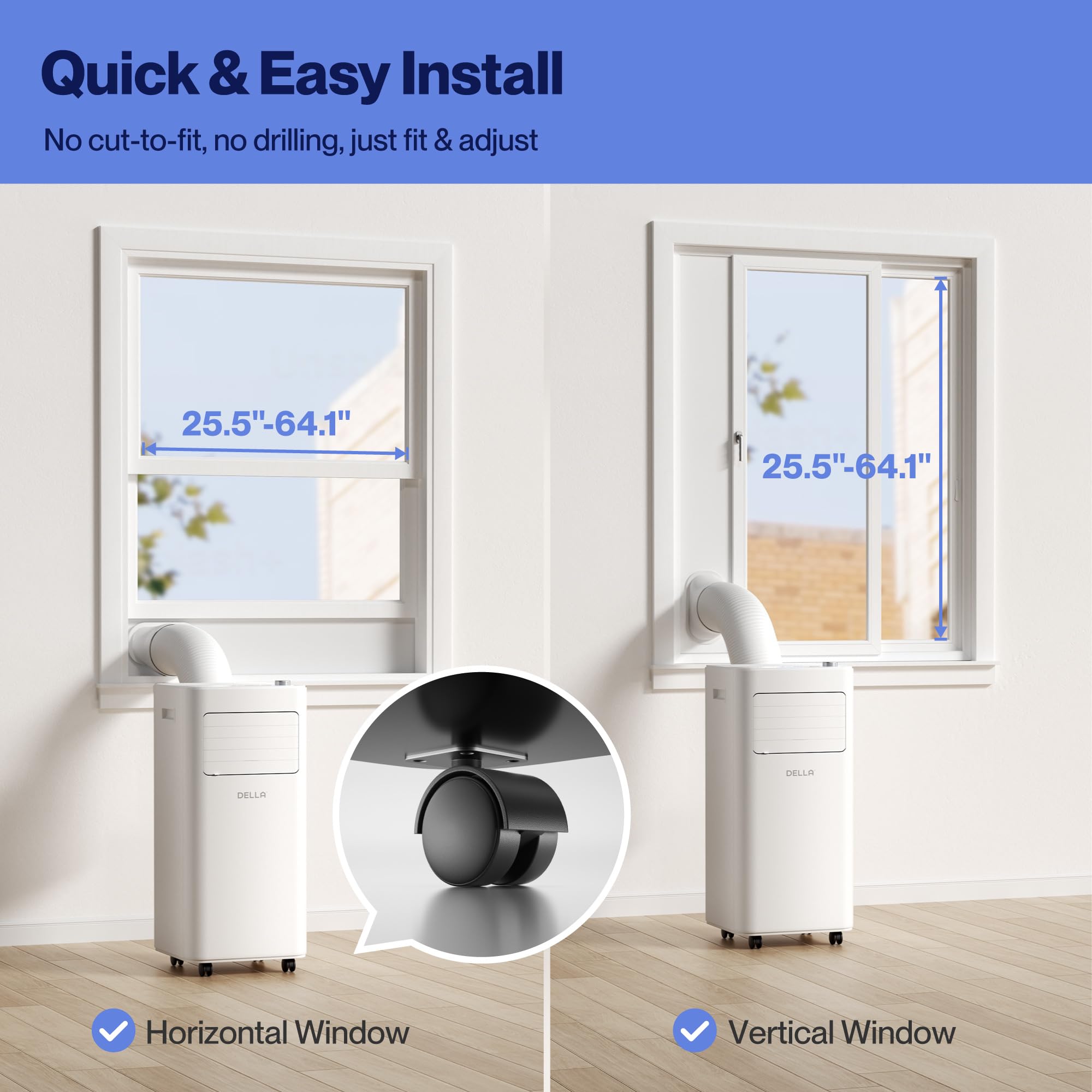 Foto 8 pulgar | Aire Acondicionado Portátil Della 10.000 Btu Para 42 M² Con Wifi - Venta Internacional.