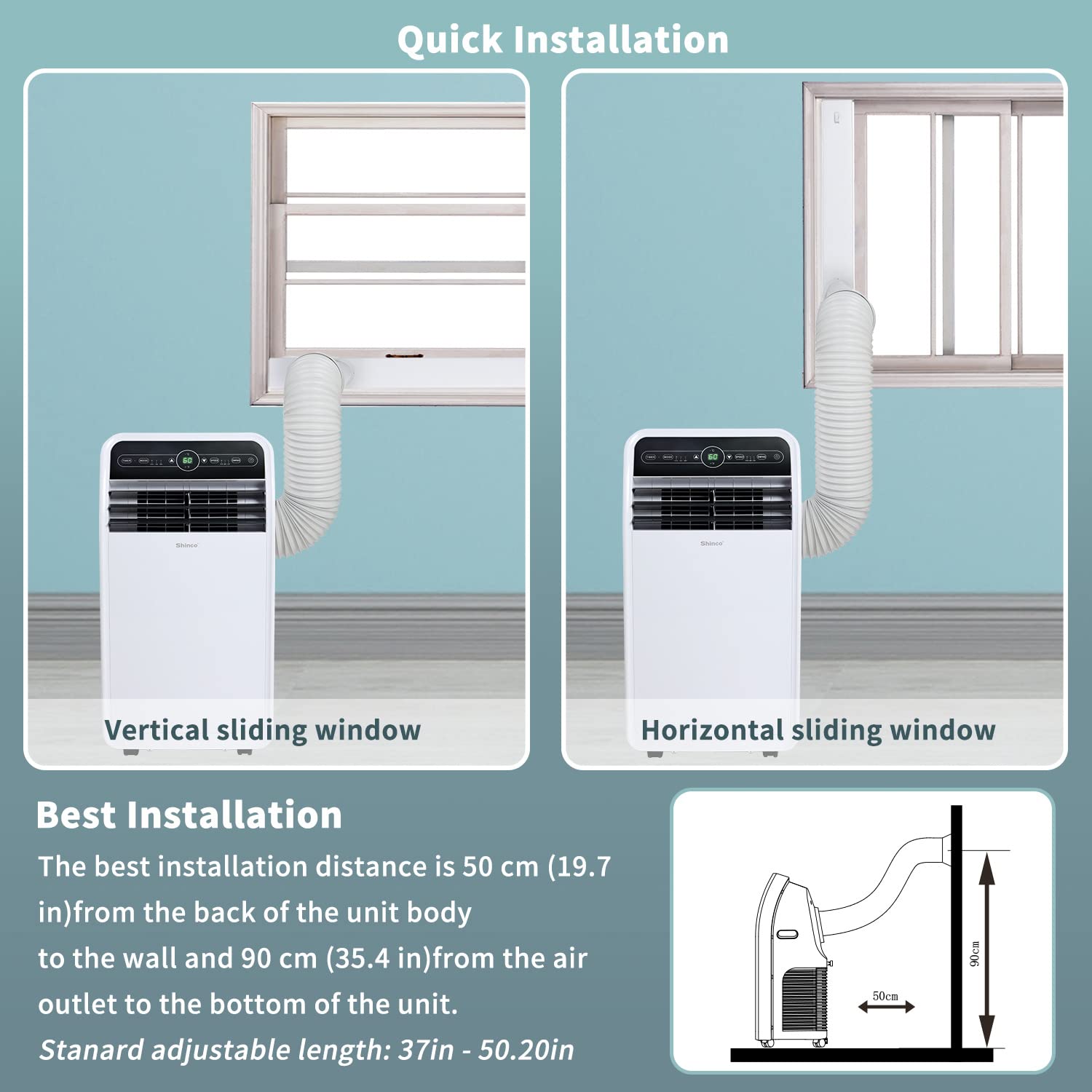 Foto 6 pulgar | Aire Acondicionado Portátil Shinco De 12,000 Btu Para 400 Pies Cuadrados - Venta Internacional.