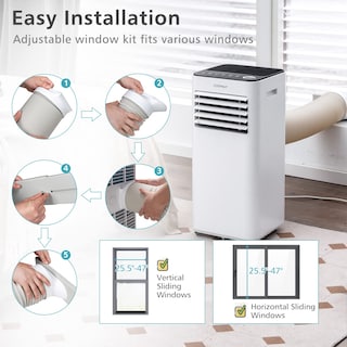 Foto 7 | Aire Acondicionado Portátil Costway 10000 Btu Para 32 M² Con Ventilador - Venta Internacional.